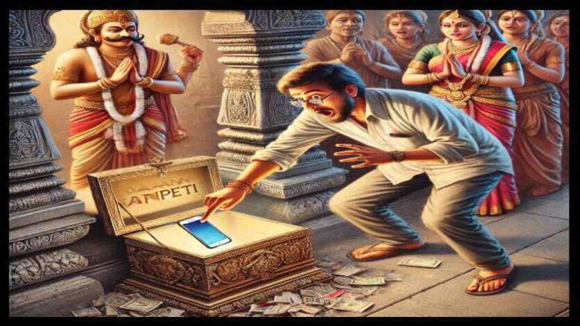 मंदिर की दानपेटी में गिरा श्रद्धालु का iPhone, पुजारी ने कहा- अब भगवान की संपत्ति...