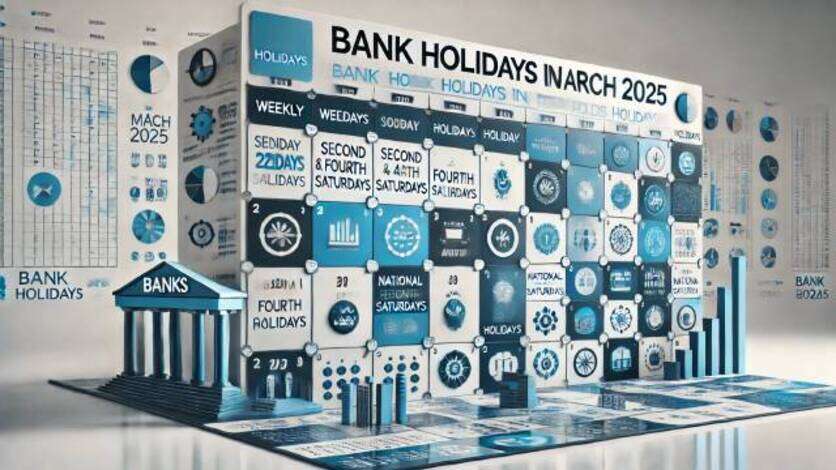 Bank Holidays in March 2025 : मार्च में 14 दिन बंद रहेगा बैंक, देखें हॅालिडे लिस्ट