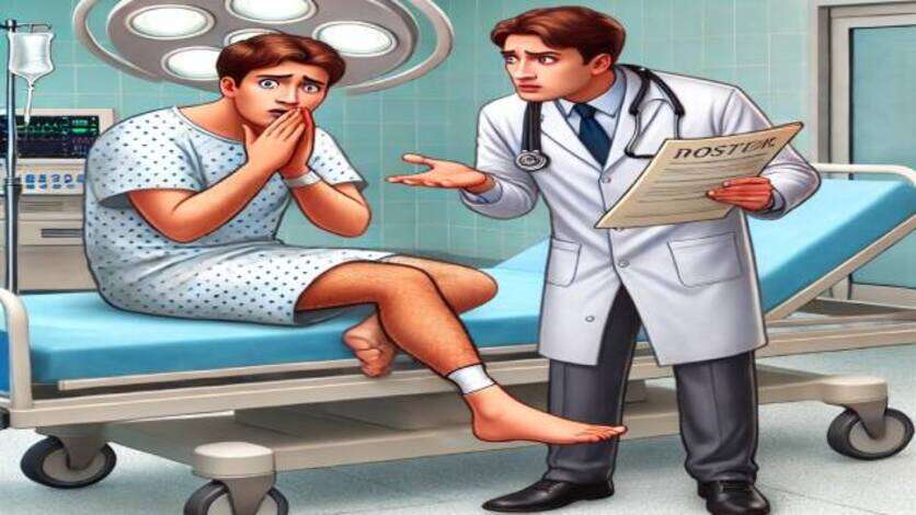 डॉक्टर की बड़ी चूक, बाएं पैर की जगह दाएं का कर दिया ऑपरेशन