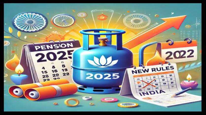 New Rules 2025 : LPG सिलेंडर से लेकर पेंशन तक, नये साल से बदले ये बड़े नियम