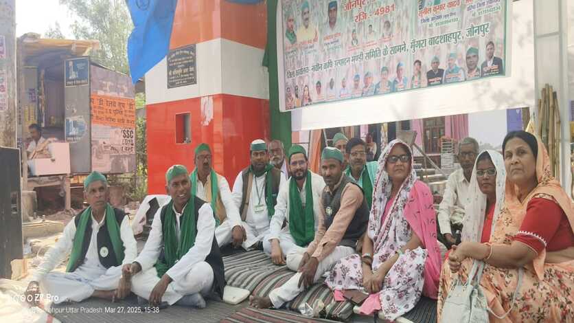 भाकियू का संघर्ष जारी: पांचवे दिन भी किसानों का धरना प्रदर्शन