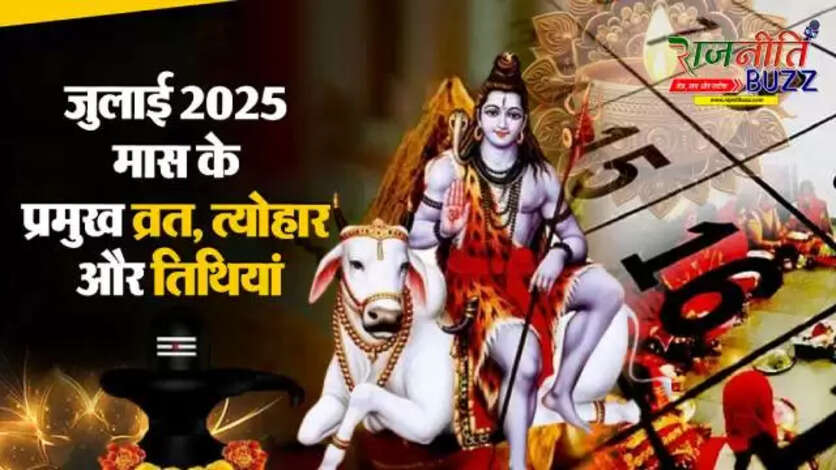 July Vrat Tyohar List 2025